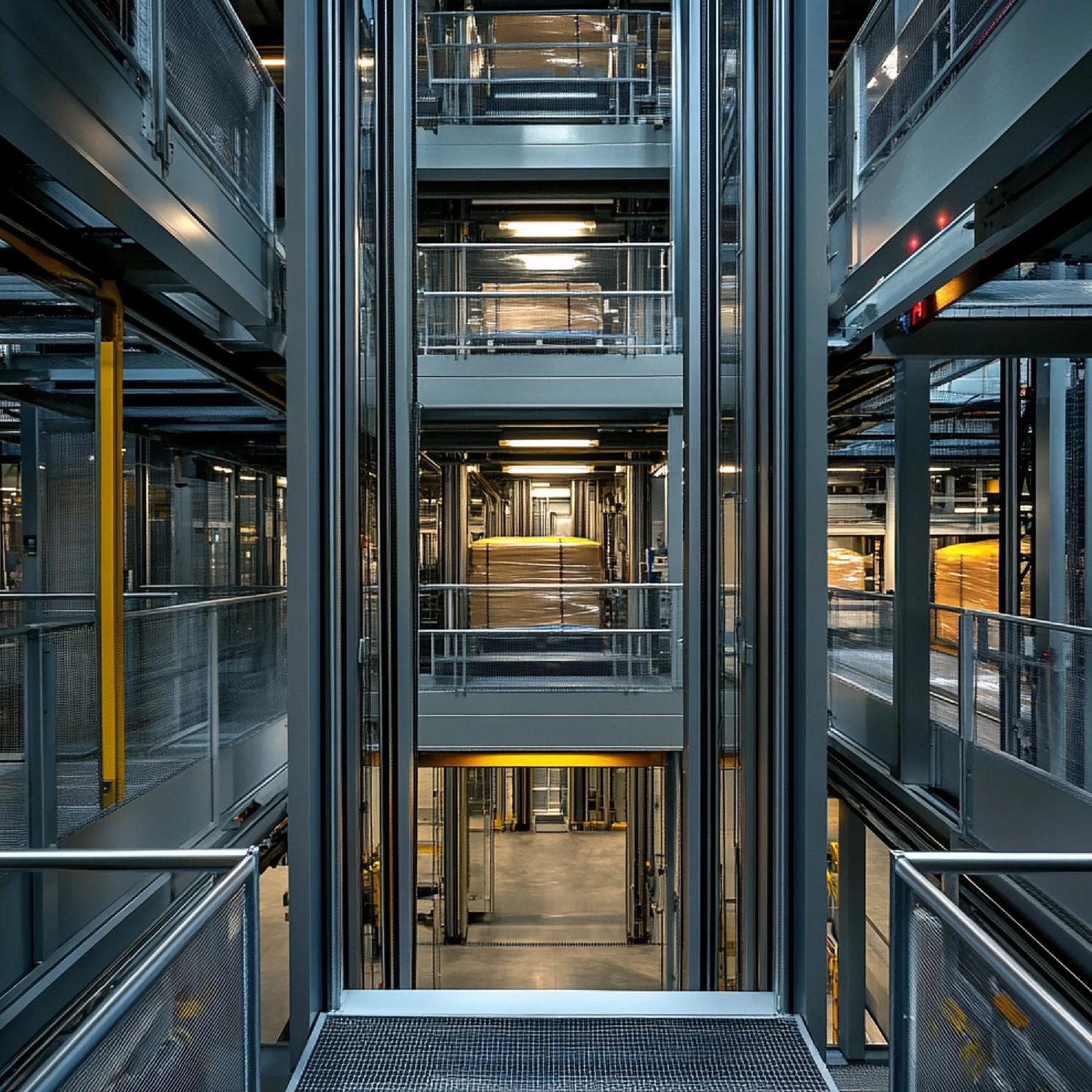 Ascensore industriale in stabilimento