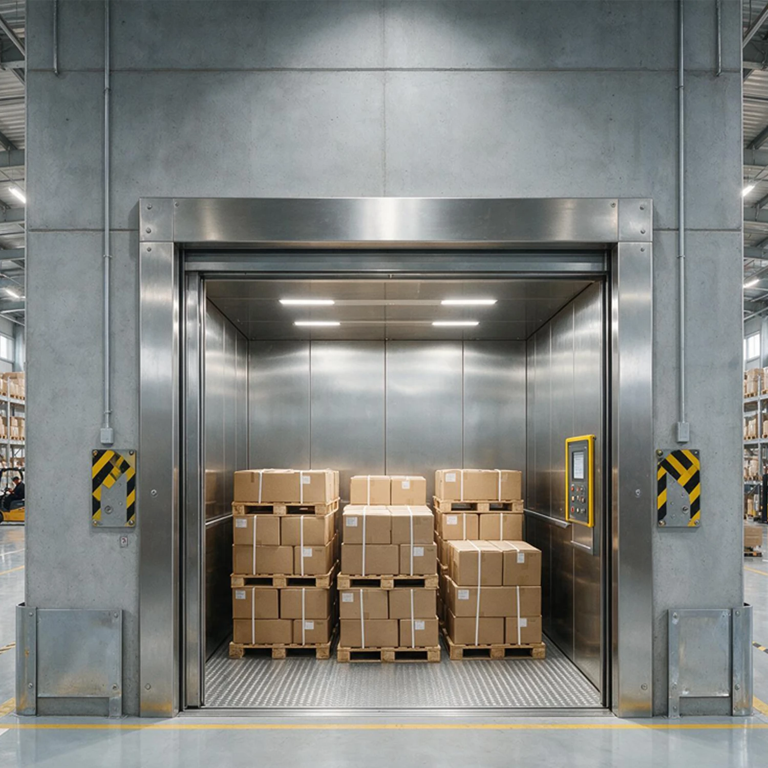 Piattaforma elevatrice moderna